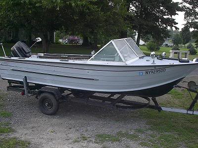 16 foot starcraft alum.boat,motor and trailer - Boats for Sale