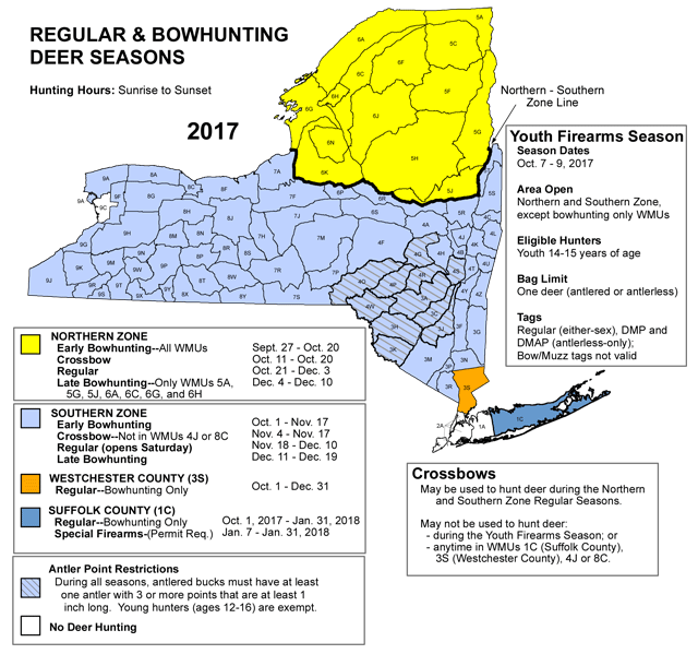 Image result for nys deer season 2017
