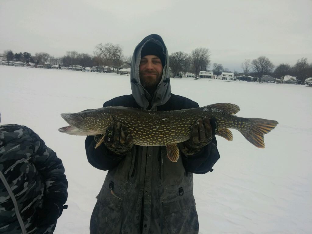Day one of Ted's tackle Conesus tournament! Ice fishing Lake