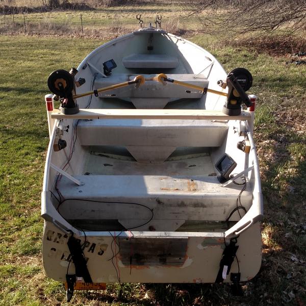 Finally Downriggers on my row boat This Old Boat Lake Ontario United Lake Ontario's