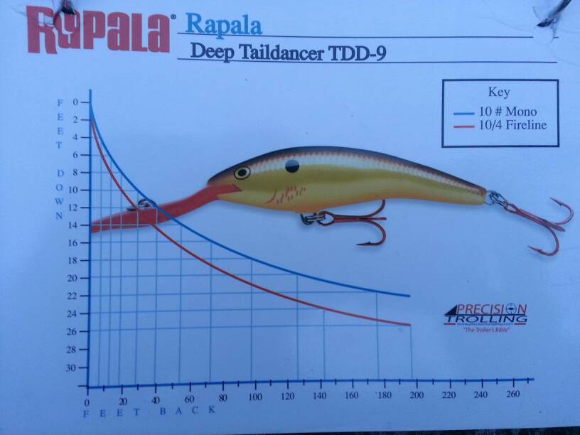 Rapala Dancer Depth Chart