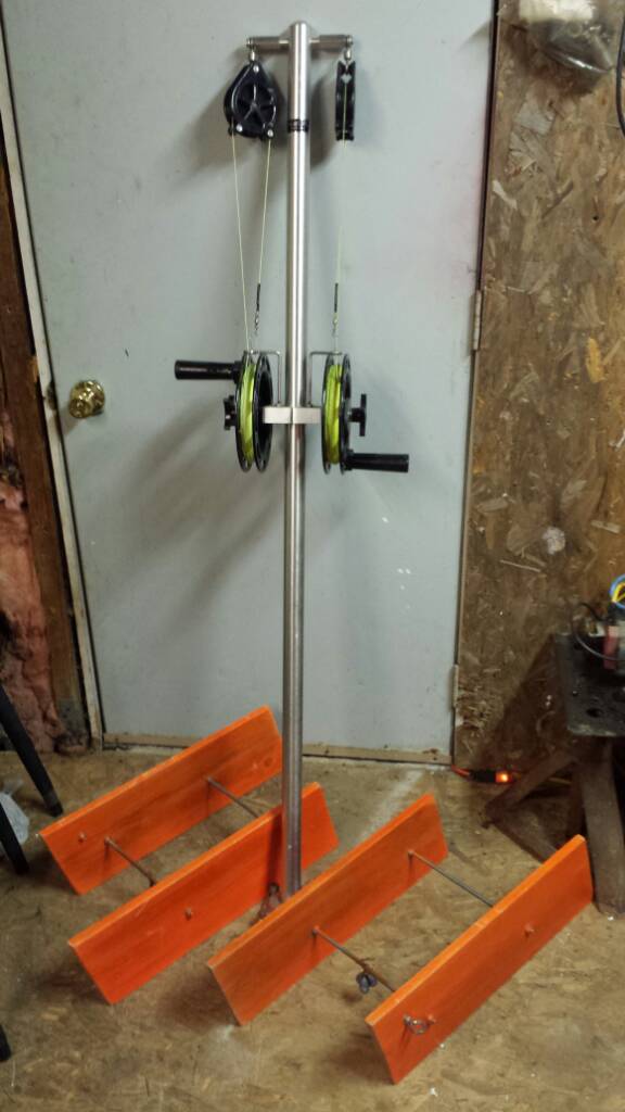 Big Jon daul reel planer mast w/ boards. Finger Lakes Discussion