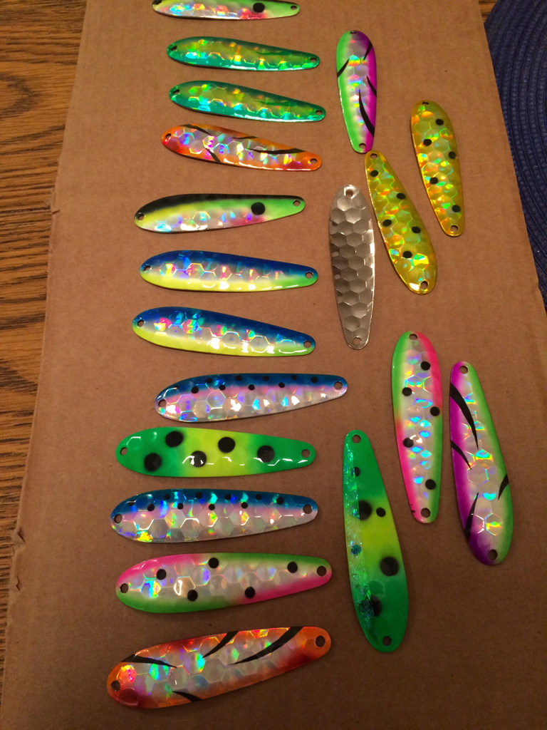 Custom painted spoons Tackle and Techniques Lake Ontario United