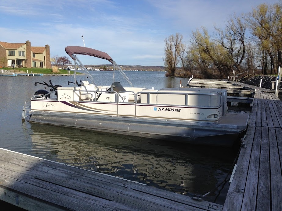 Pontoon Boat Set Up for Downrigger Fishing - Classifieds - Buy