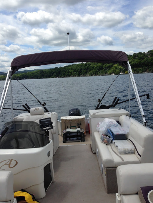 Pontoon Boat Set Up for Downrigger Fishing - Classifieds - Buy