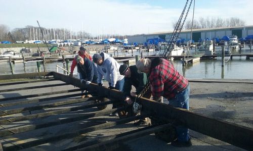 The GCBA working on our pen trailer 4 13 16.jpg