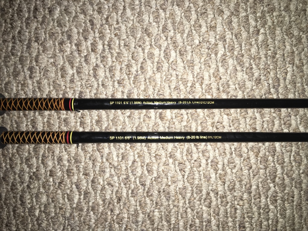 2) Ugly Stik SP 1101 6'6 medium Heavy rods - Classifieds - Buy, Sell,  Trade or Rent - Lake Ontario United - Lake Ontario's Largest Fishing &  Hunting Community - New York and Ontario Canada