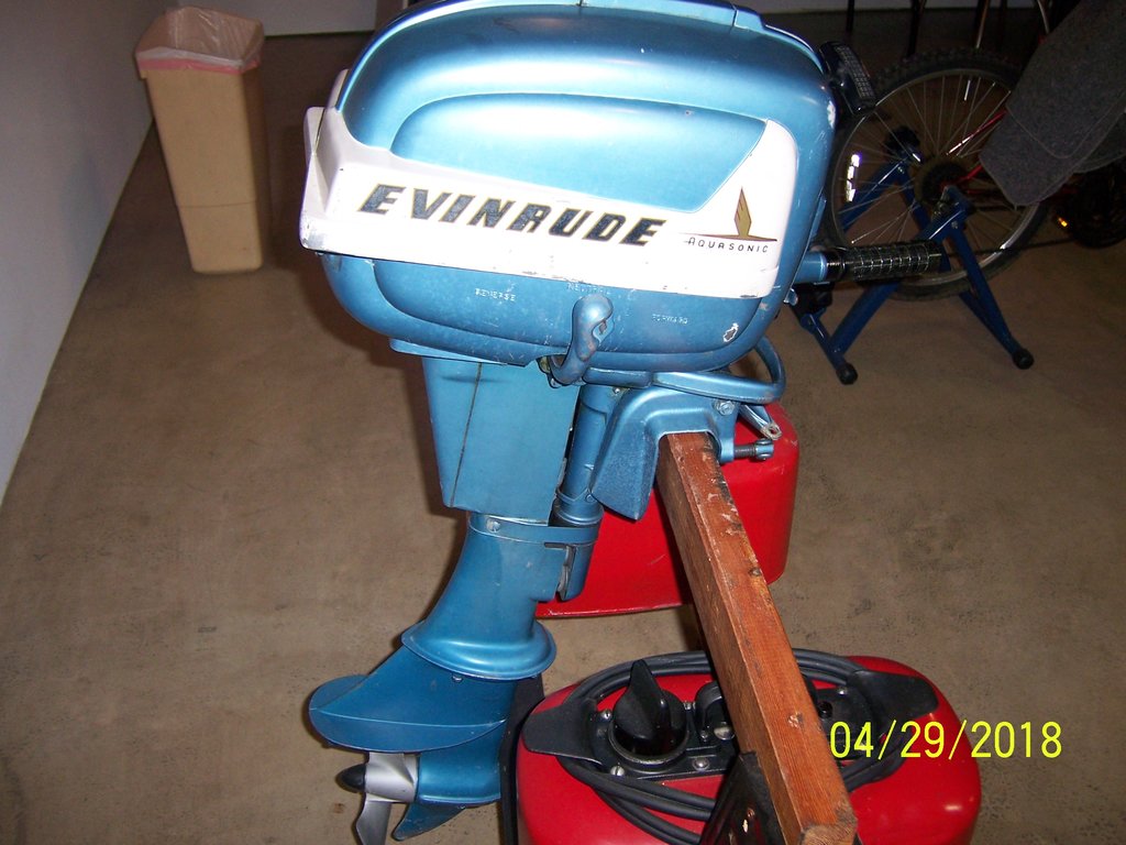 1955 7.5 hp Evenrude Fleetwin Outboard For Sale Price Drop