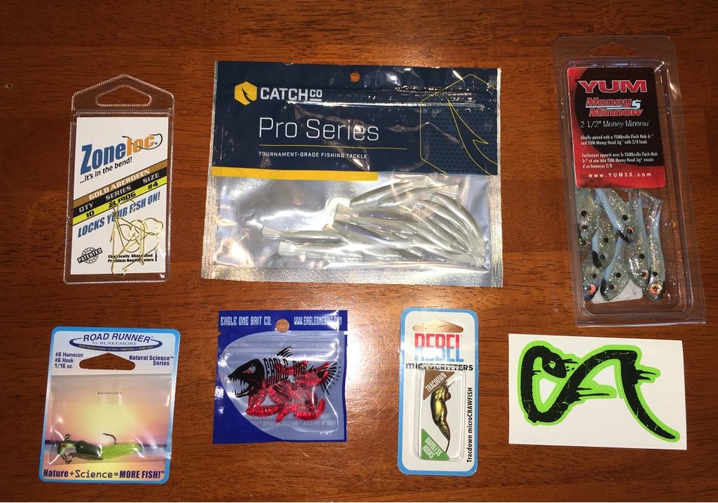 Trout" Mystery Tackle Box contents for June - Tackle and ...