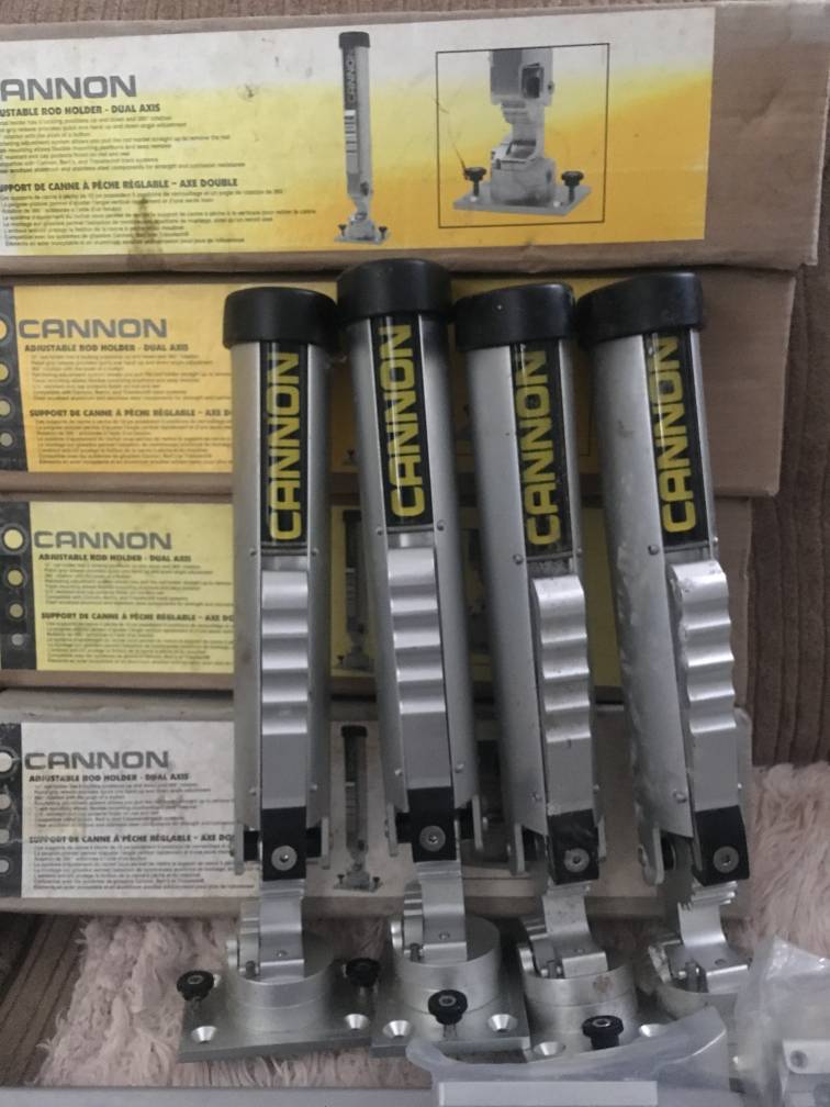 8 Cannon dual axis rod holders - Classifieds - Buy, Sell, Trade or