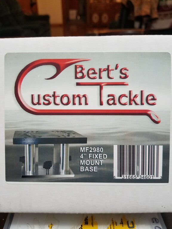 Bert's Custom Tackle Tracks Rod Holders Downrigger Bases LOU Sponsors
