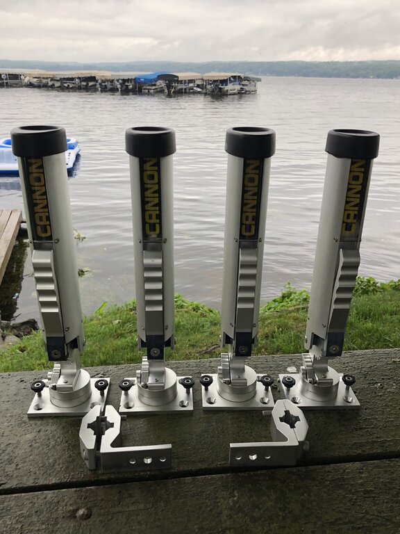 Cannon Dual Axis Rod Holders - Classifieds - Buy, Sell, Trade or Rent -  Lake Ontario United - Lake Ontario's Largest Fishing & Hunting Community -  New York and Ontario Canada