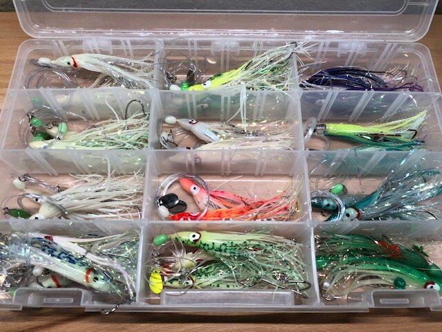 Great Lakes Squid Assortment (Qty approx 30) & Squid Lure Making