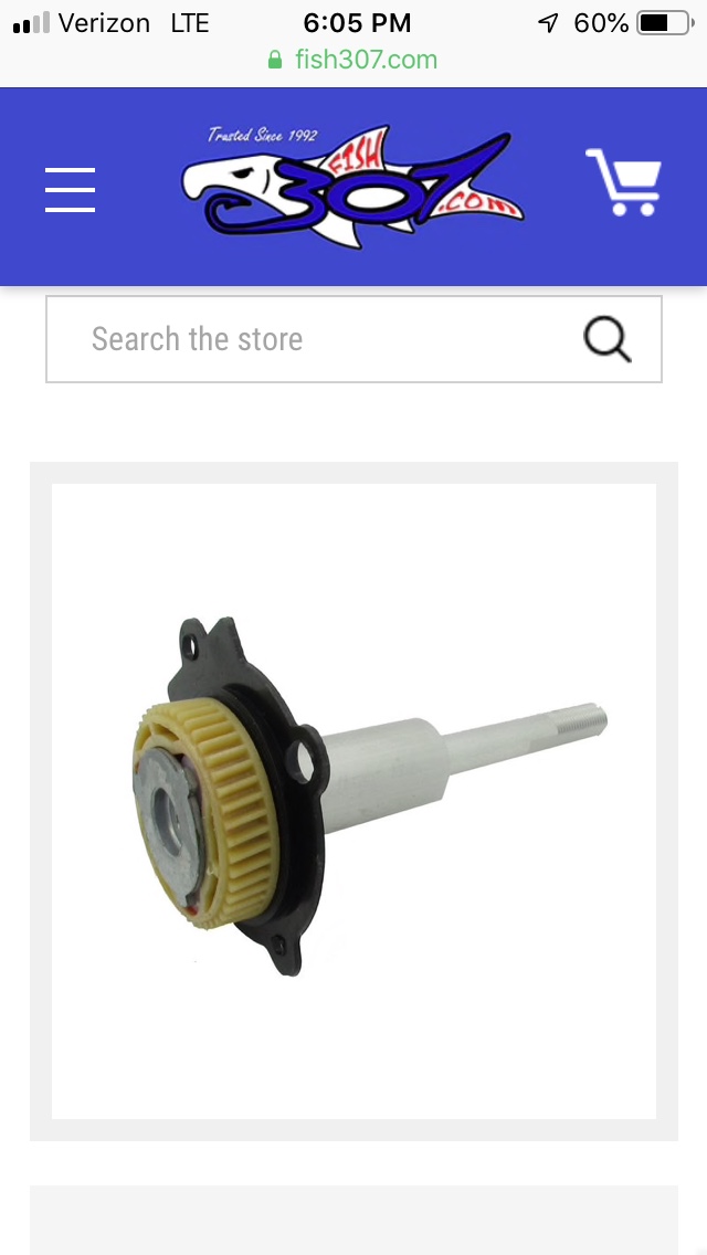 Walker downrigger drive shaft Tackle and Techniques Lake Ontario