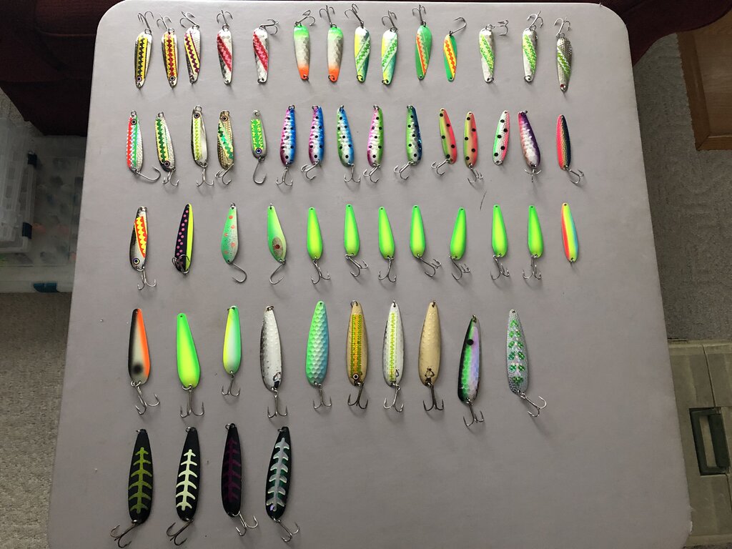 Spoons for Salmon, Trout, & Walleye for sale - Classifieds - Buy, Sell,  Trade or Rent - Lake Ontario United - Lake Ontario's Largest Fishing &  Hunting Community - New York and Ontario Canada