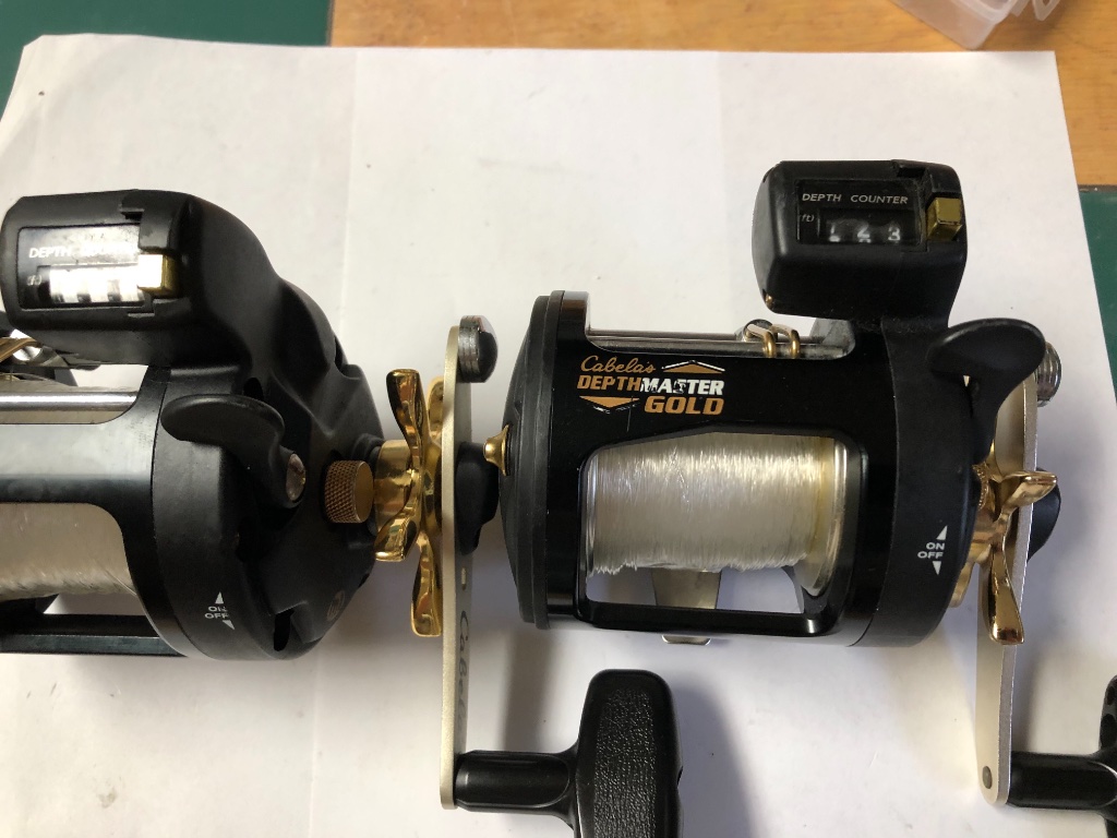 Two Cabelas Depthmaster gold size 30 reels for sale - Classifieds - Buy ...