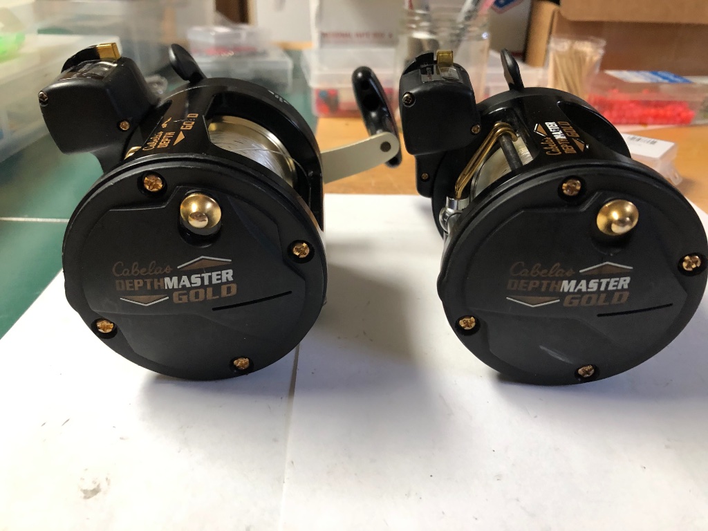 Two Cabelas Depthmaster gold size 30 reels for sale - Classifieds - Buy ...