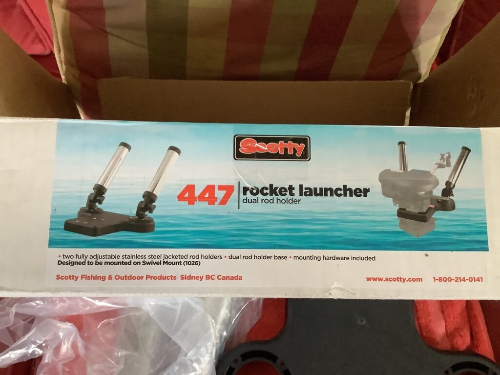2 sets of Scotty 447 rocket launcher dual rod holders for down riggers -  Classifieds - Buy, Sell, Trade or Rent - Lake Ontario United - Lake  Ontario's Largest Fishing & Hunting