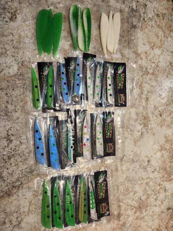 Deep Rig Tackle and John King artificial herring strips Classifieds