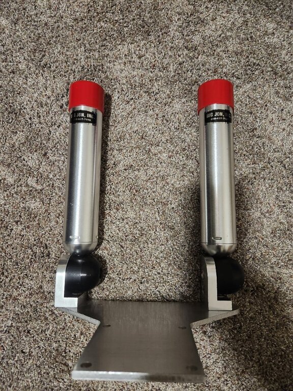 Big Jon Downrigger Adjustable Dual Rod Holders With PlatePrice