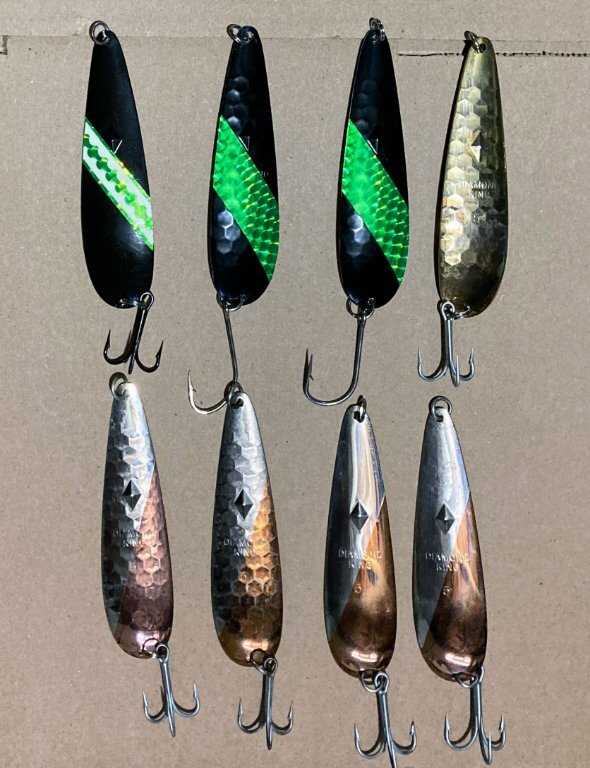 Luhr-Jensen Diamond King size #5 Spoons - lot of 8 - Classifieds - Buy,  Sell, Trade or Rent - Lake Ontario United - Lake Ontario's Largest Fishing  & Hunting Community - New York and Ontario Canada