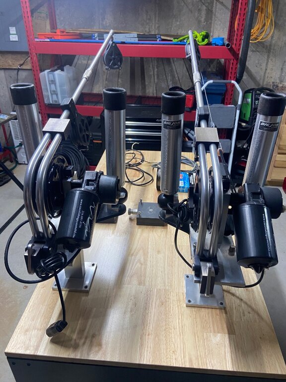 2 Big Jon downriggers, swivel bases, 6” riser 500 Classifieds Buy