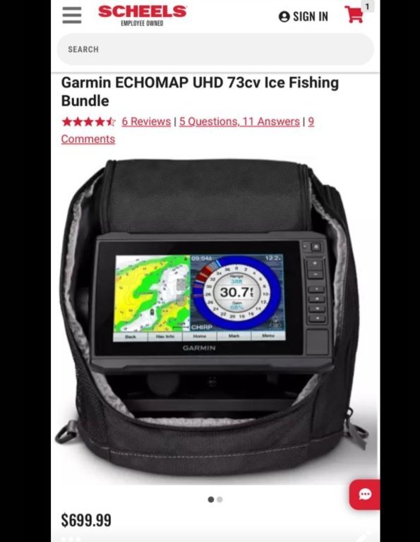 Garmin Ice Bundle UHD 73CV - Classifieds - Buy, Sell, Trade or