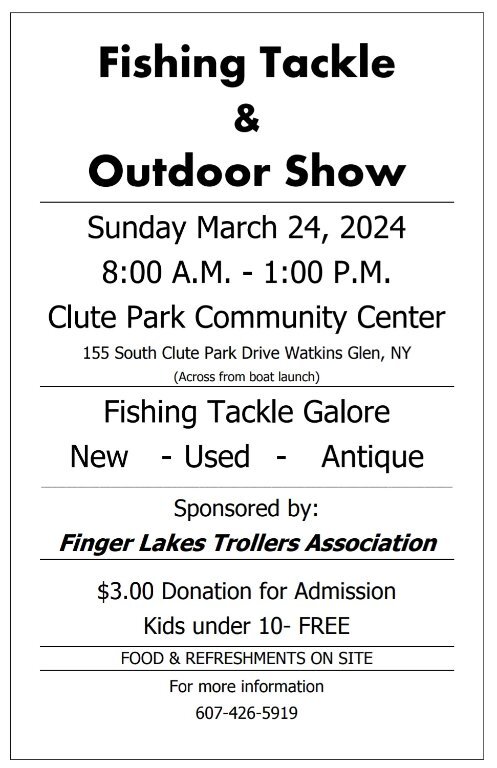 Spring FLTA show. - Finger Lakes Discussion - Lake Ontario United - Lake  Ontario's Largest Fishing & Hunting Community - New York and Ontario Canada